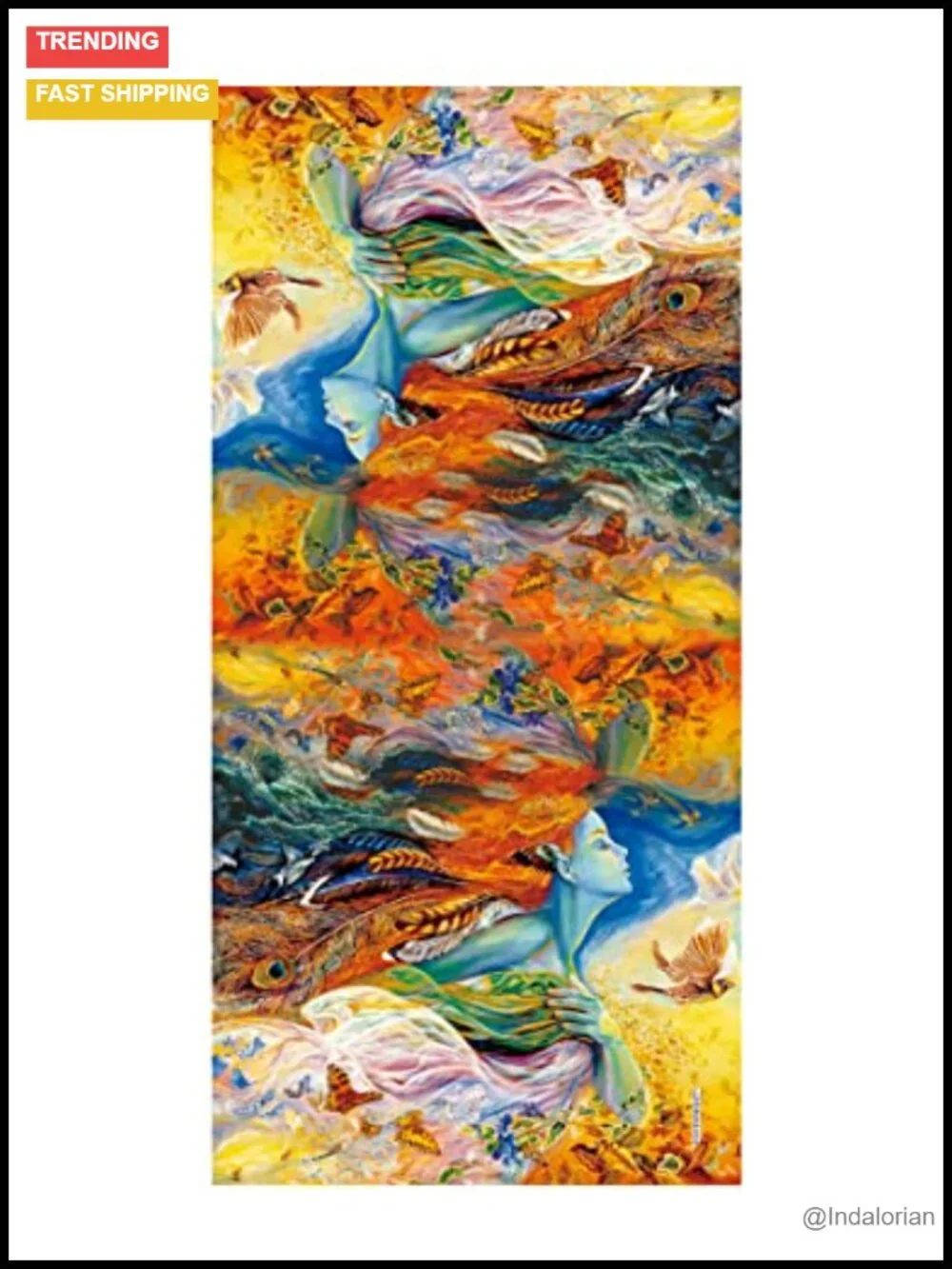 Lightweight Print Scarf Shawl Wrap for Spring Fall Winter